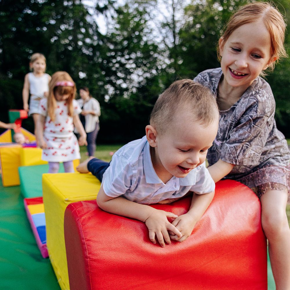 Rainbow Mini Obstacle Course Rental