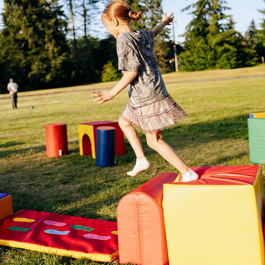 Rainbow Mini Obstacle Course Rental