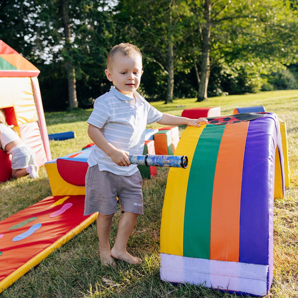 Rainbow Mini Obstacle Course Rental